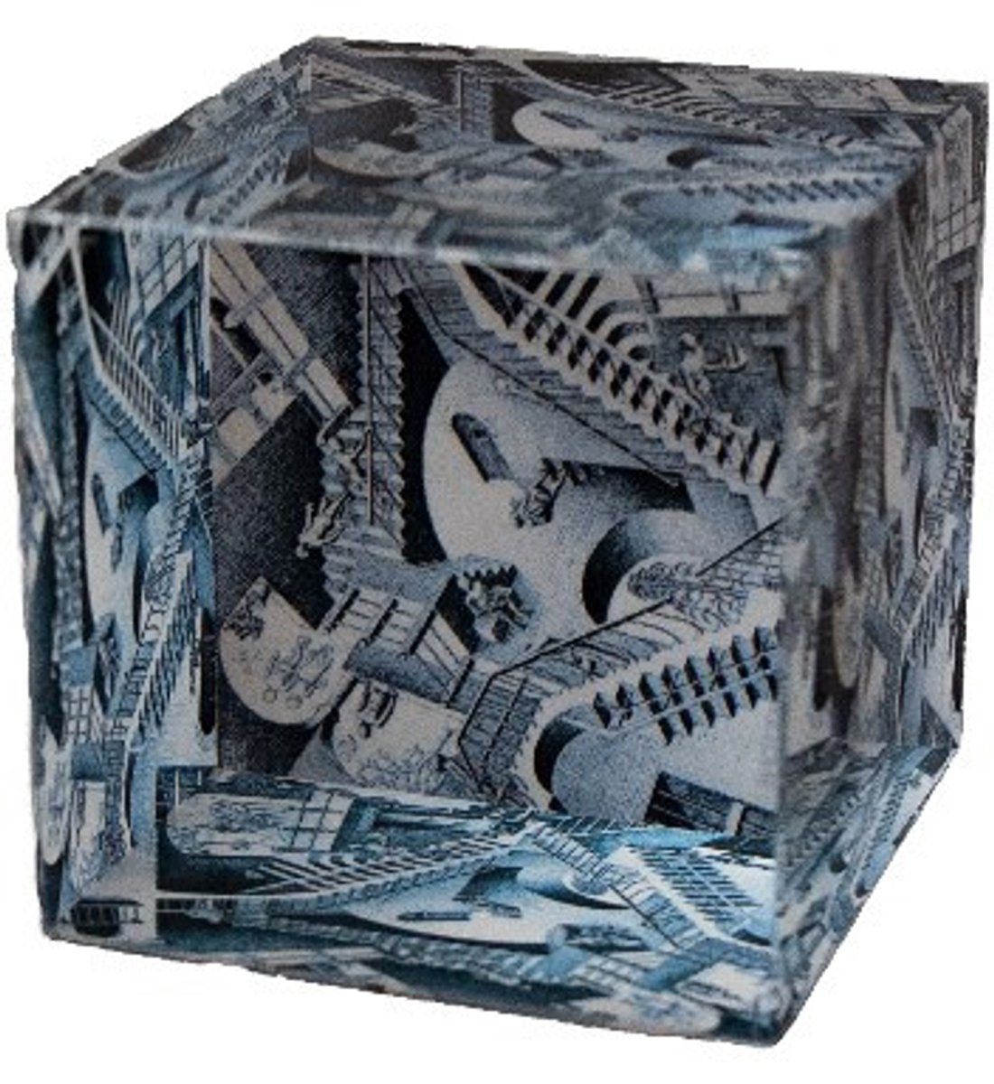 Relativiteit Kubisch Presse-papier – Maurits Cornelis Escher – QB-Art Collectie – Parastone – 6 cm