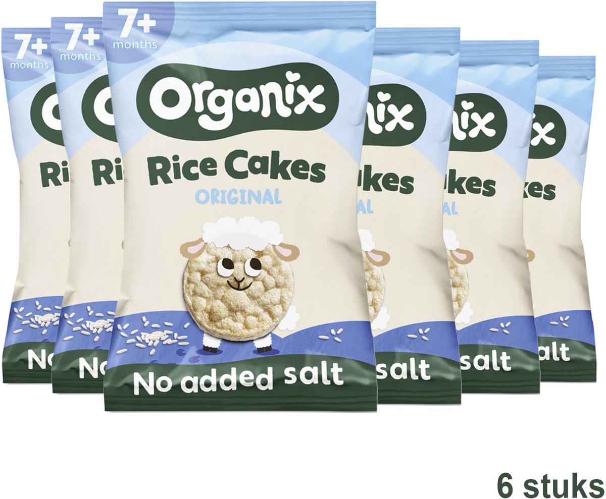 Organix Rijstwafels Original - Snacks - 7+ Maanden - 6 Stuks