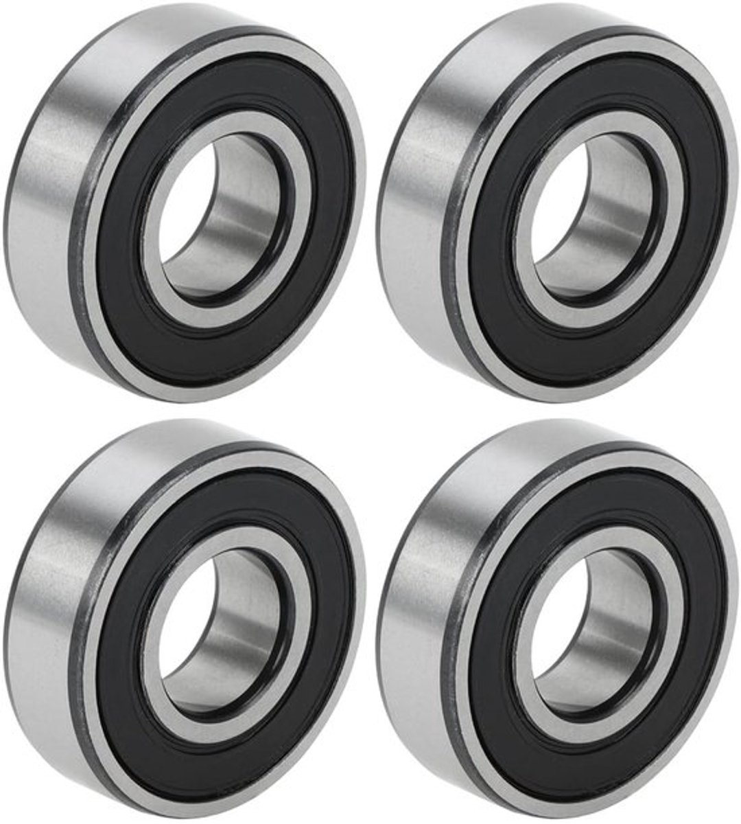 Ribbelkogellager 15x35x11 mm voor scooter en skateboard-wiel met dubbele afdichting