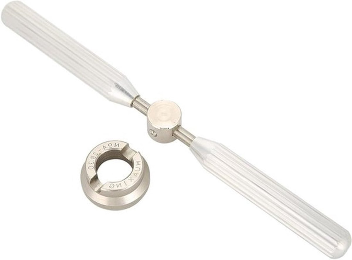 Horlogekastopeningsgereedschap met Terugverwijdering, Horloge Case Cover Opener Set met Dies Repair Tool, compatibel met verschillende maten horlogekasten
