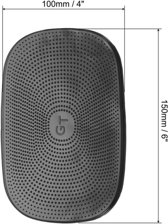 Universele Antislip Autodashboard Mat 4 Stuks - Zwart - Voor Mobiele Telefoon en Sleutels