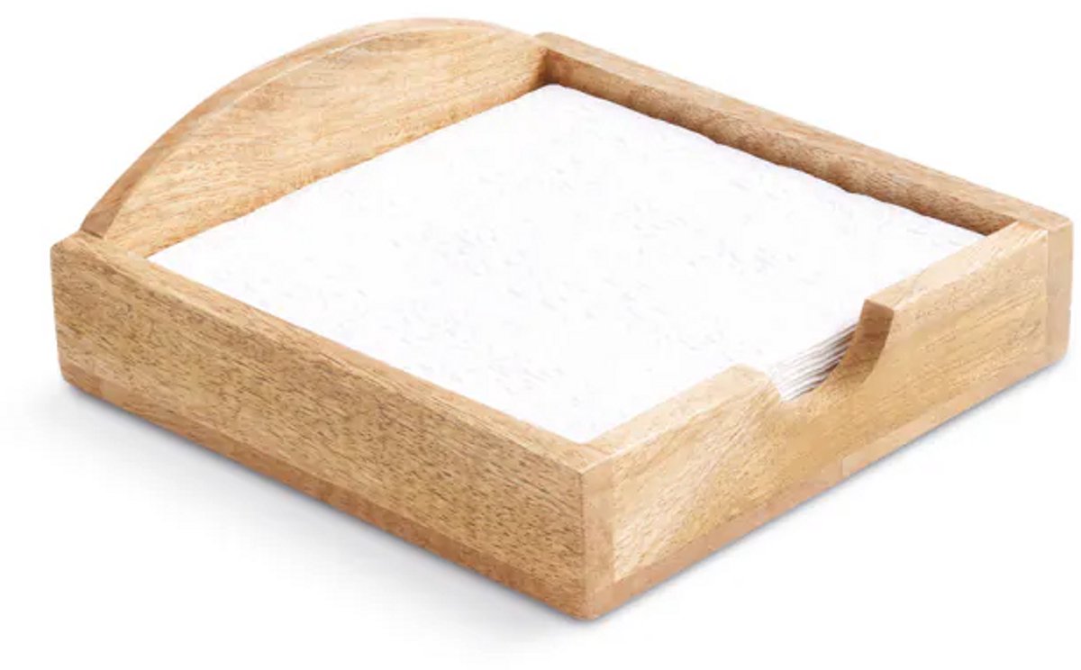 Ambiente Lunch Servethouder - 19,5x19,5x6cm - Mangohout