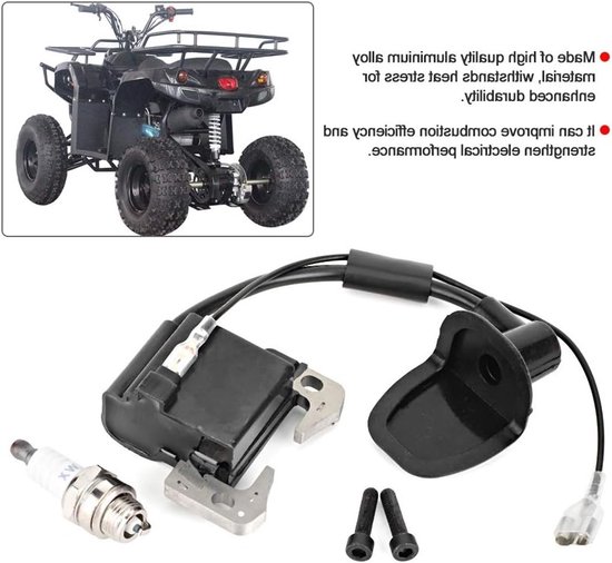 Motorfiets Ontstekingsspoel Pakket voor Pocket Bike met L7T Bougie, Geschikt voor 49CC en 47CC ATV's, Verhoog de Prestaties en Betrouwbaarheid — afbeelding 5