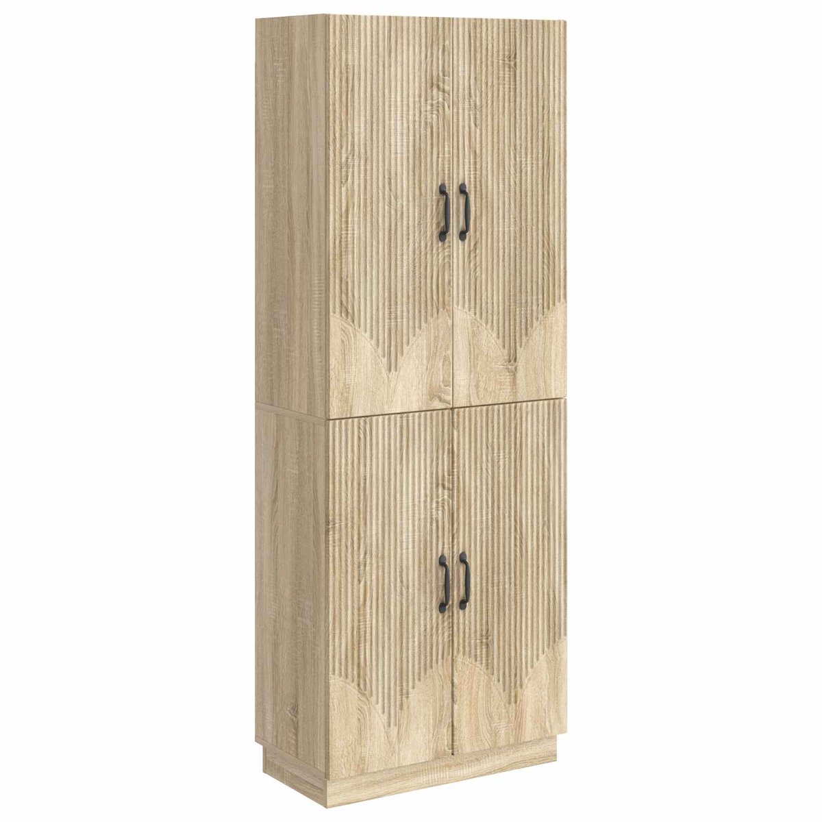 vidaXL Kast - Set - 2 - st - Sonoma - Eiken - Bewerkt - hout Sonoma eiken