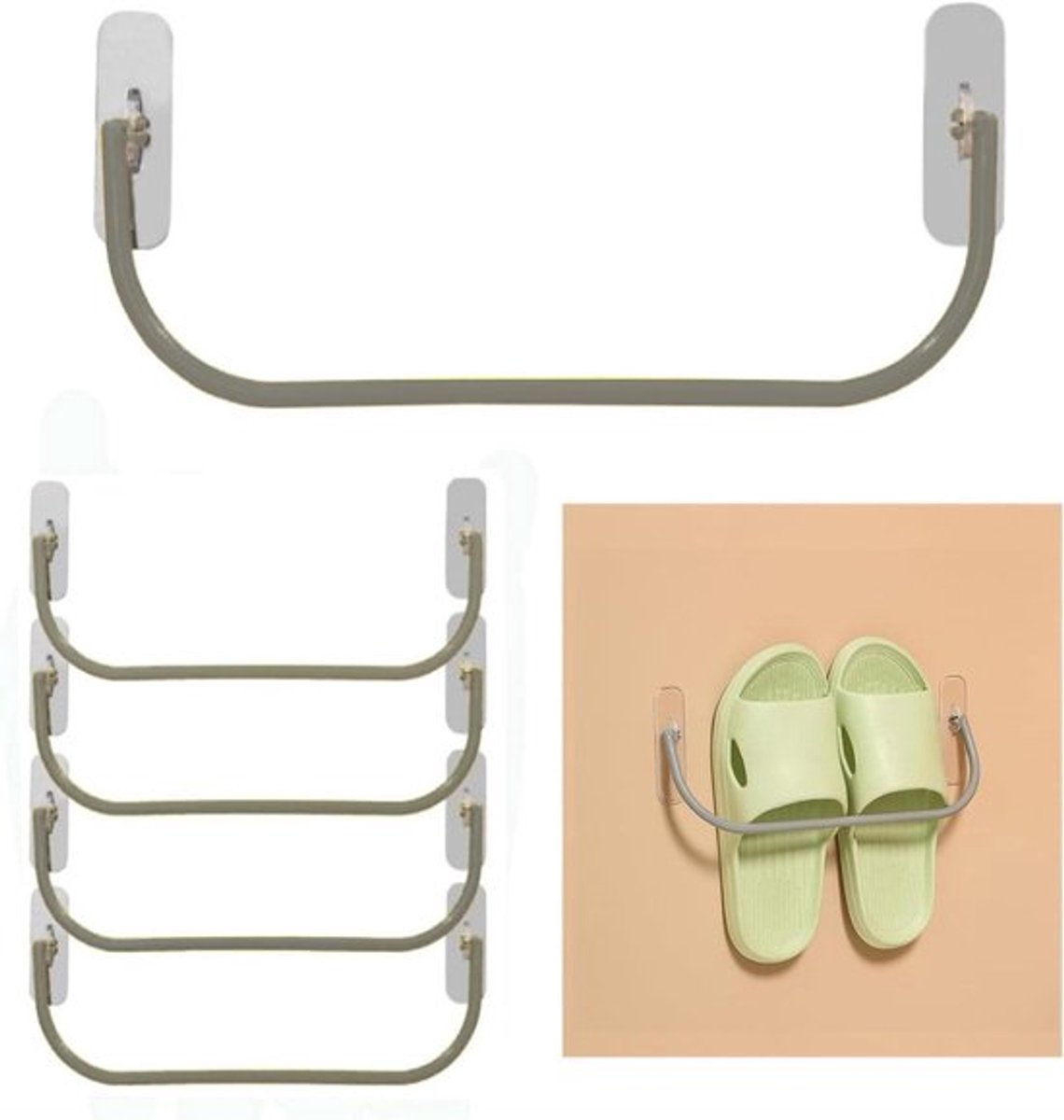 Opvouwbare Schoenenhouders voor Wandmontage - Handig Schoenenrek - Schoenenorganizer