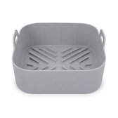 Consumerce® Siliconen Airfryer Mandje XXL 21CM - Vierkant - Bakvorm Bakje - Bakjes - Accessoires