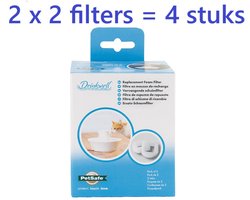 Petsafe - Drinkwell - schuimfilters voor drinkfontein 2 st -- ** 2 X ** = 4 filters - verlengd de levensduur van uw fontein