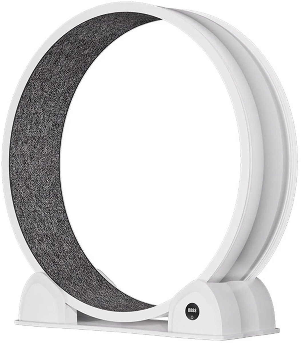 Celestul Kattenoefenwiel 110 cm – Stil Kattenloopwiel voor Binnenkatten – Kattenmeubel & Interactief Kattenspeelgoed – Stevig Kattenwiel voor Beweging, Training en Intelligentie – Geschikt voor Katten & Huisdieren – Wit