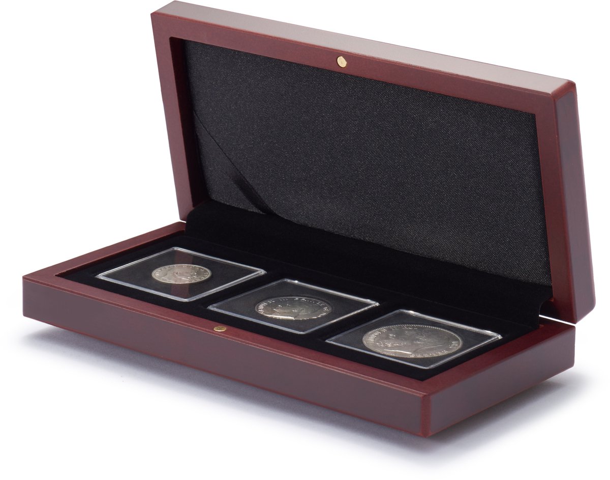 Munten box, Volterra - voor Capsules 50x50 mm. (3 st.)