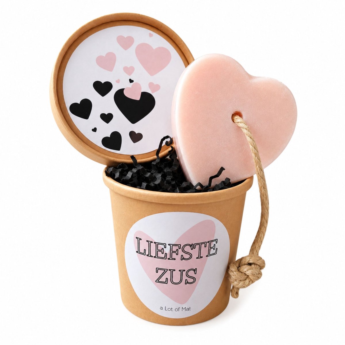 Cadeau Zus - Liefste Zus - Zeephart in Potje - a Lot of Mat