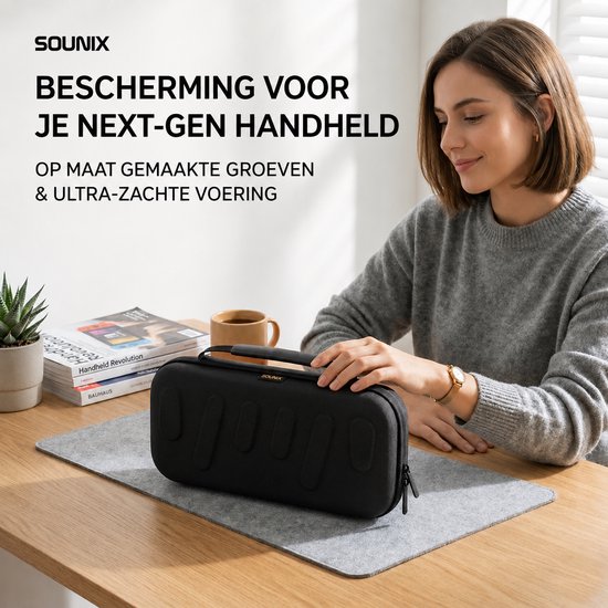 Étui Sounix pour Nintendo Switch 2 - Housse de protection - Étui Switch 2 - Sac de rangement - Étui Portal - Zwart