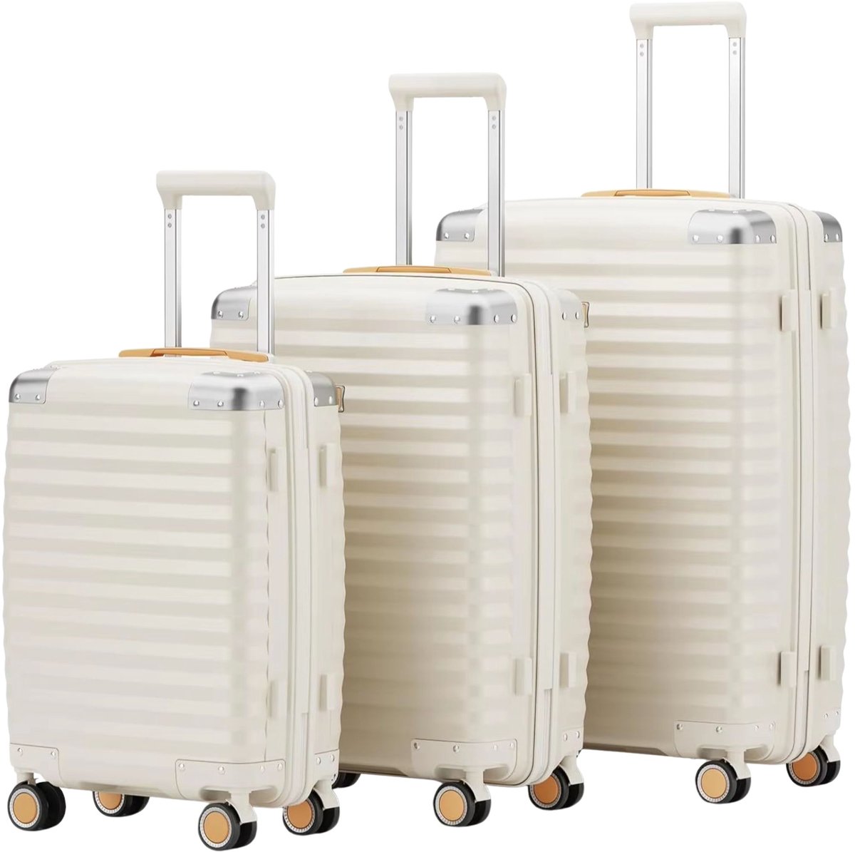 3-Delige Reiskofferset 20/24/28 Inch – Voor Reizen & Vakantie – Harde Schaal Lichtgewicht & Duurzaam – TSA-slot & Spinnerwielen