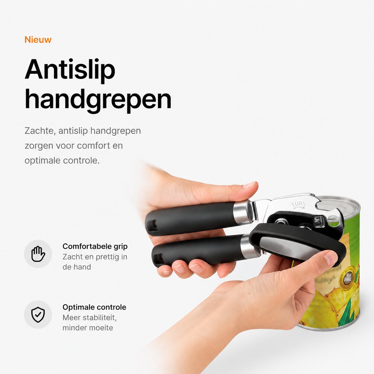 BOTC Blikopener - Met krachtige magneet - Veilig - Opent zonder scherpe randen - RVS - Silicone - Zwart — cadeau in Cadeau-ideeën - foto 8
