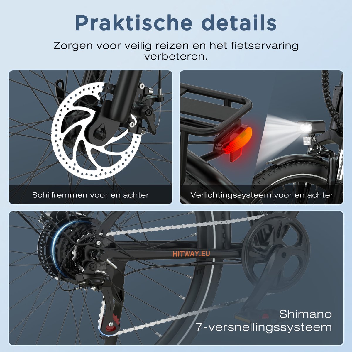 Hitway BK8SL - Elektrische Stadsfiets thumbnail 2