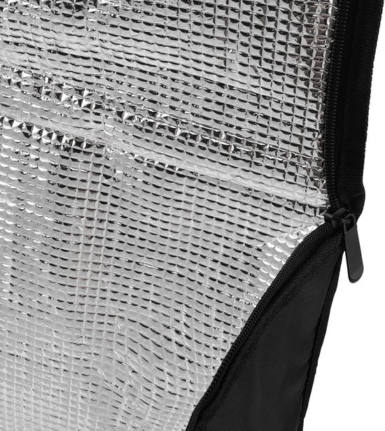 Bezorgtas met ritssluiting 2 stuks 40 l 56 x 26 x 26 cm - Grote bezorgtas voor warm of koud eten - Koeltassen voor picknicks - Zwart - Pizza Levering - 01 van Coolado — afbeelding 2