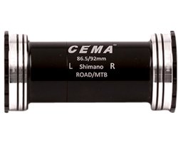 Cema Bb86-bb92 Stainless Steel Shimano Trapaslagers Zilver 86.5/92 mm