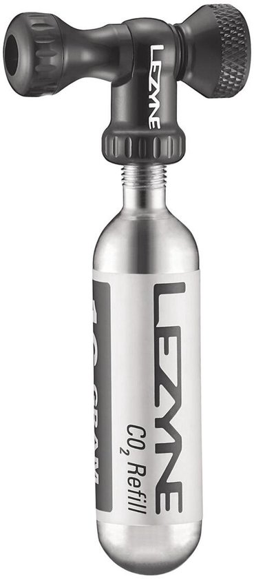 Lezyne Control Drive co2 Pomp – Geschikt voor Presta en Schrader – Ontworpen voor co2 patronen 25G – fietspomp – Handpomp – Zwart