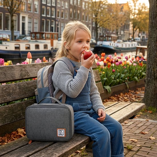 Brisby 4 Laags Geïsoleerde Koeltas - Lunchtas 2.5 liter - Donkergrijs van Brisby — afbeelding 4