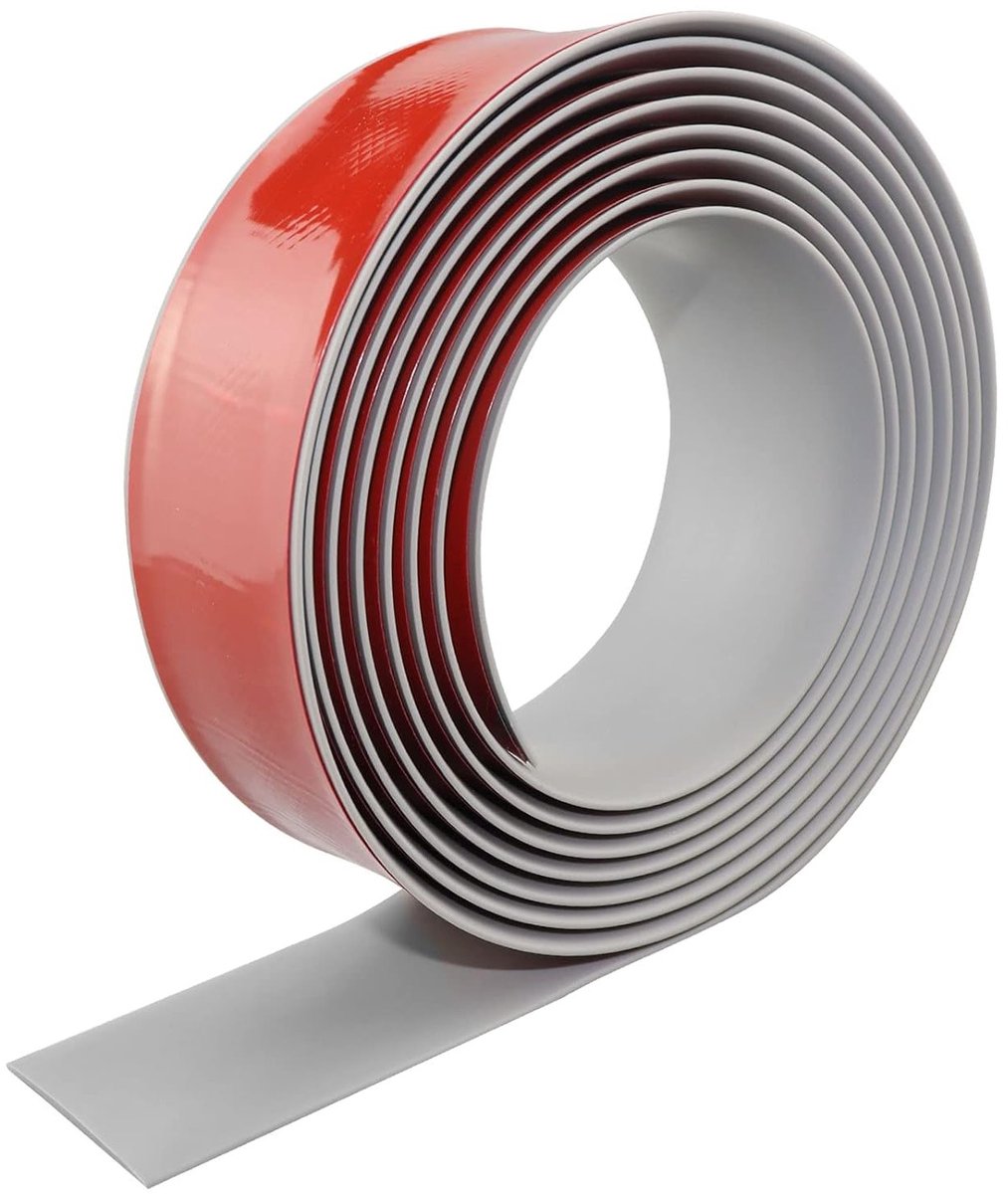 Drempelstrip voor Vloerovergangen van PVC - Plat Profiel voor Laminaatvloeren en Deuren (6