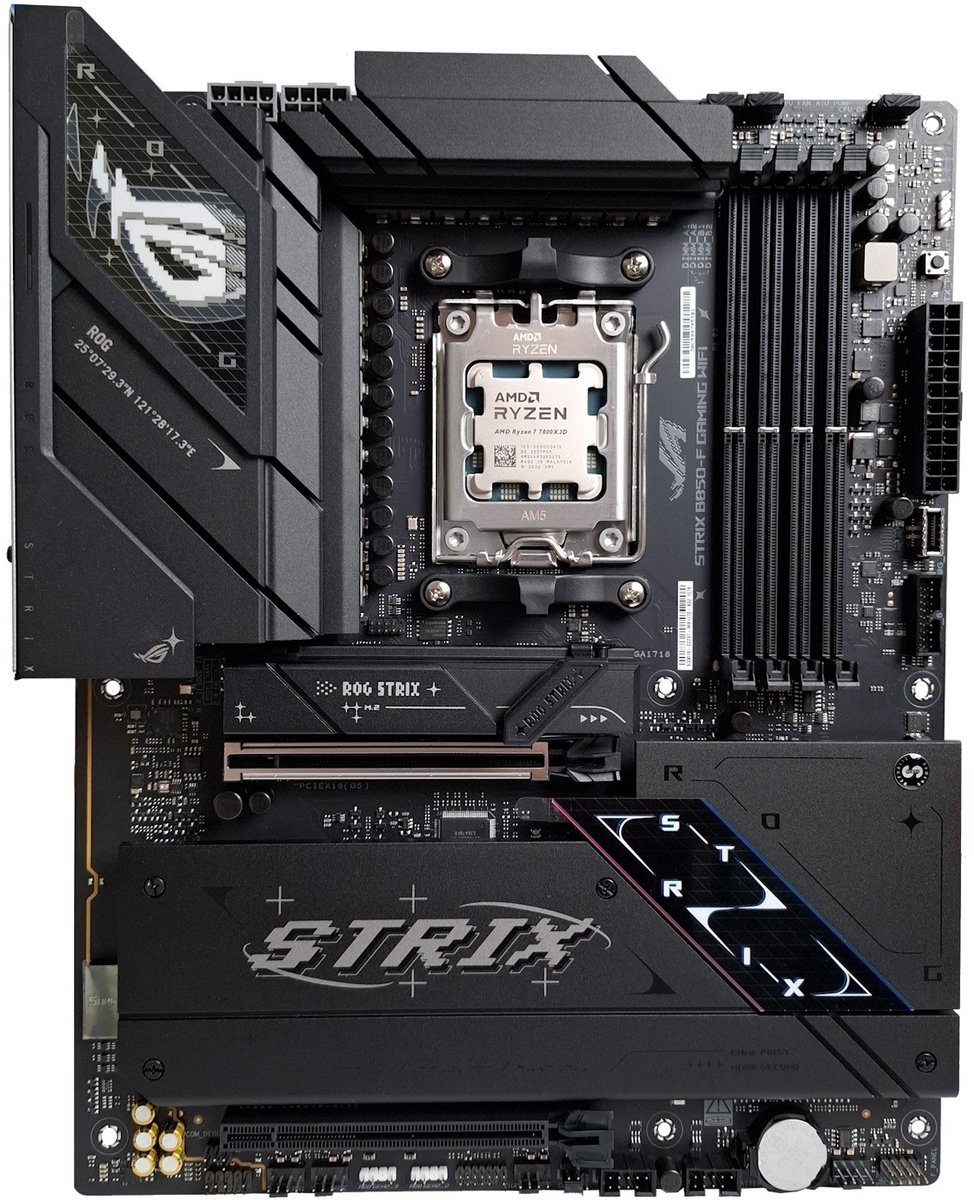Azerty Combokit ASUS ROG 7800X3D - Combokit - AMD Ryzen 7 7800X3D - ASUS ROG Strix B850-F Gaming WiFi
