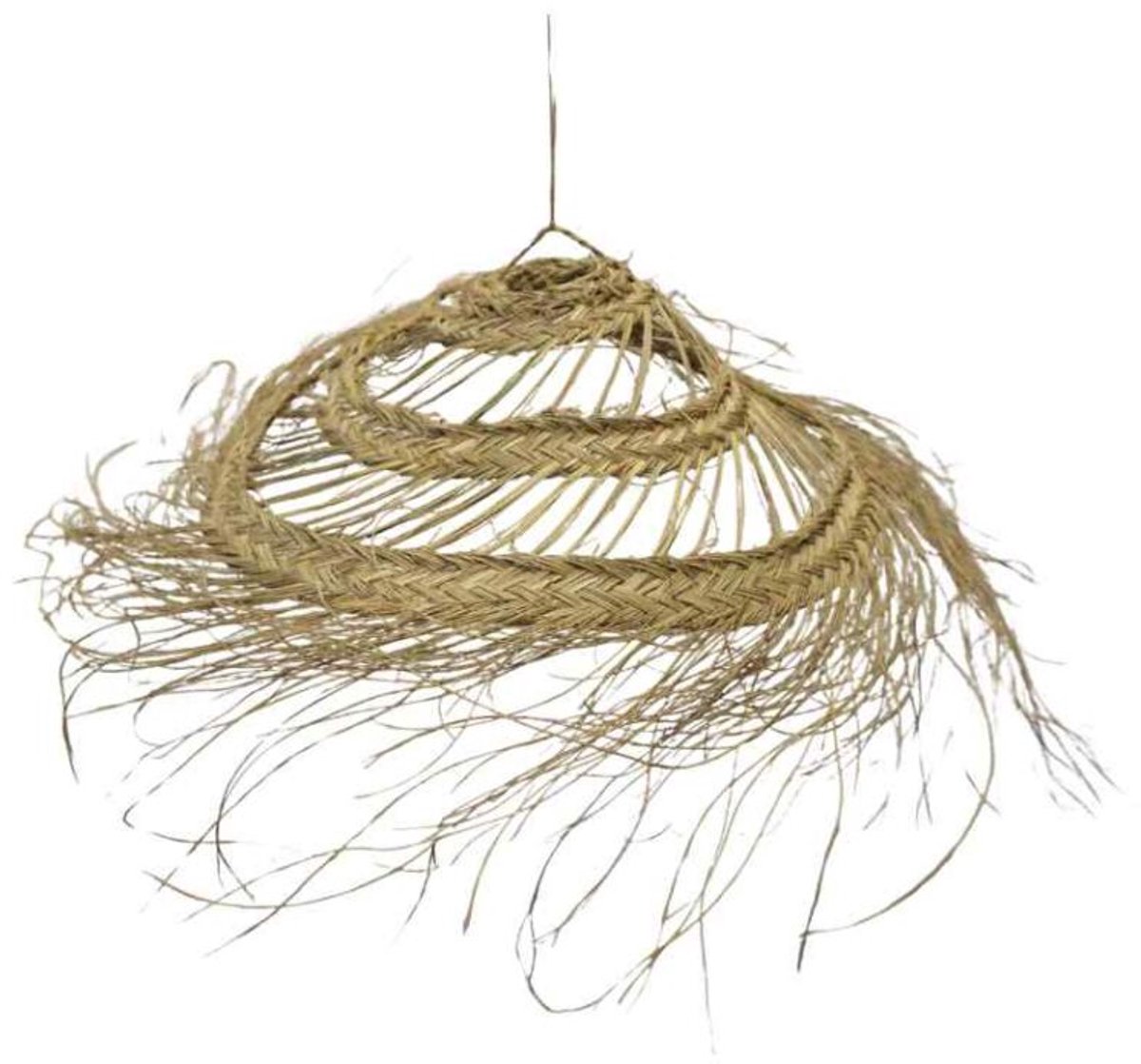 Noa May | Oasis Hanglamp | Naturel | Zeegras | Boho | Handgemaakt Marrakesh/Marokko | Ø 75 x h 10 cm