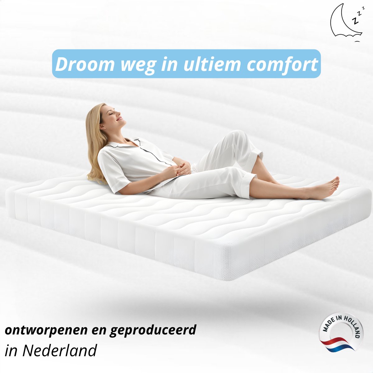 Maan matras 160x200 - HR koudschuim, afneembare tijk thumbnail 4