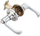 Bathroom Deurklink met Slot - Entree en Badkamer - Met Sleutel - 60/70 mm - Roestvrij Staal