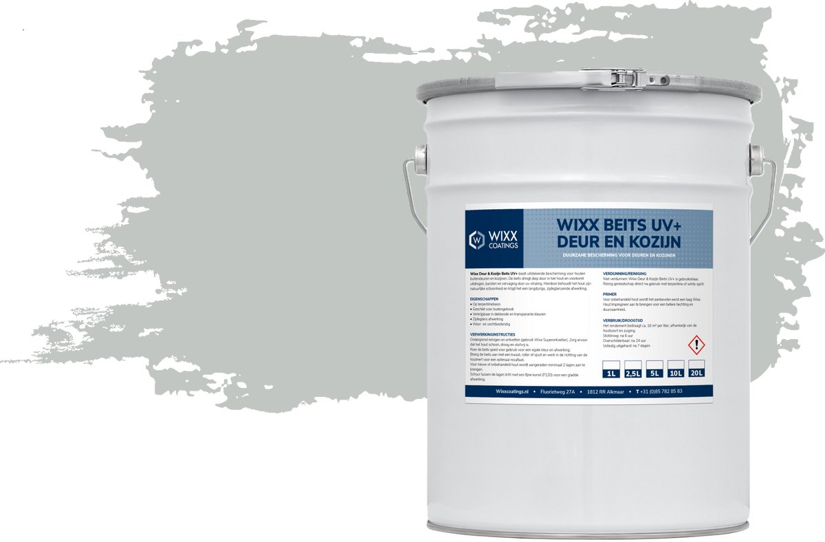 Wixx Deur en Kozijn Beits UV+ - 1L - RAL 7035 | Lichtgrijs