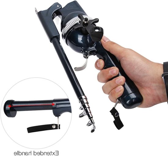 aladdien - Vistuig Hengel - Telecopische Hengel en Haspel Combo - Draagbaar en Opvouwbaar - Inclusief Vislijn - Perfect voor Sportvissen - 26,5 x 8,... van Aladdien — afbeelding 2
