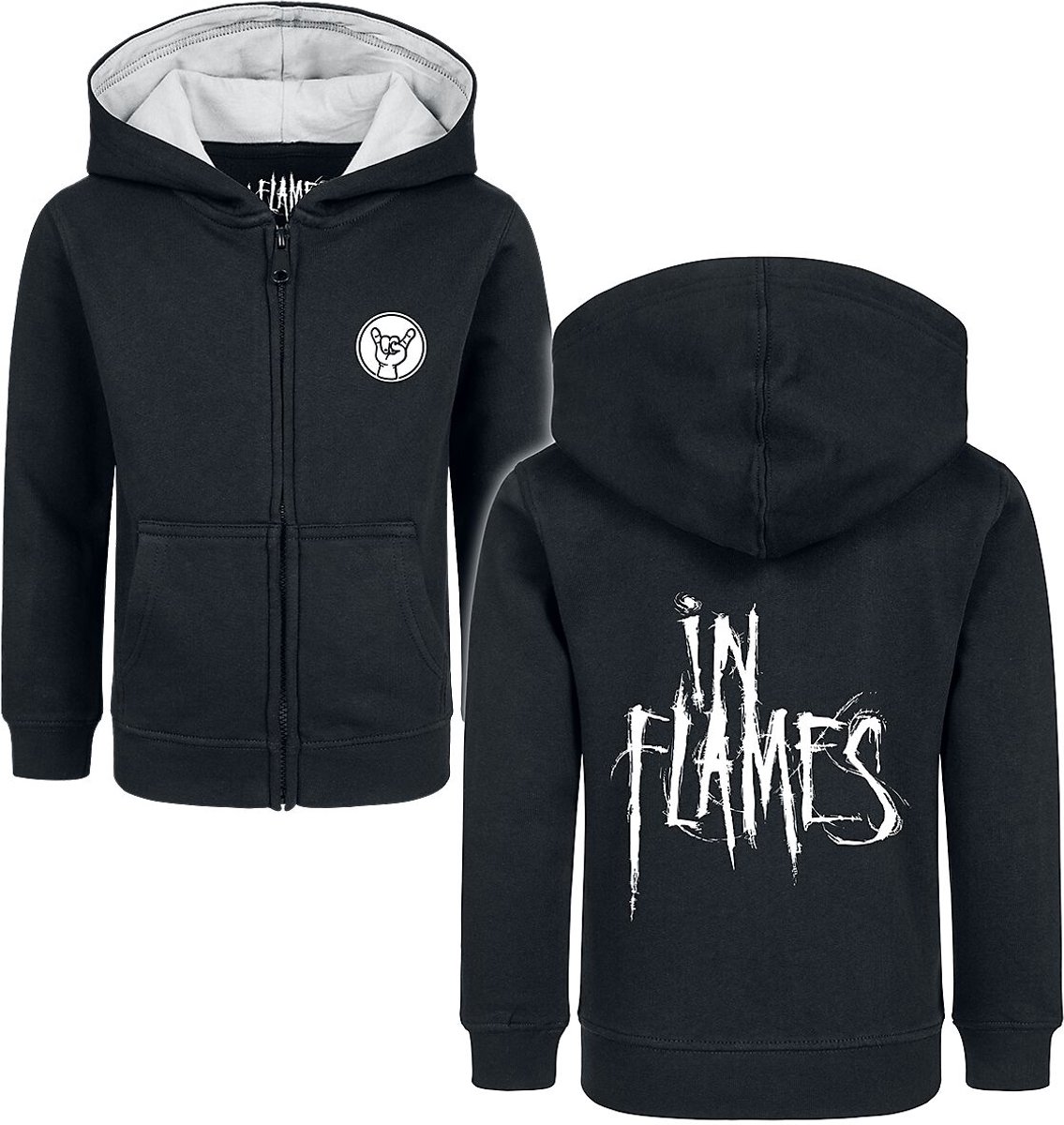 In Flames Metal-Kids - Logo Unisex Kinder vesten - zwart - 140