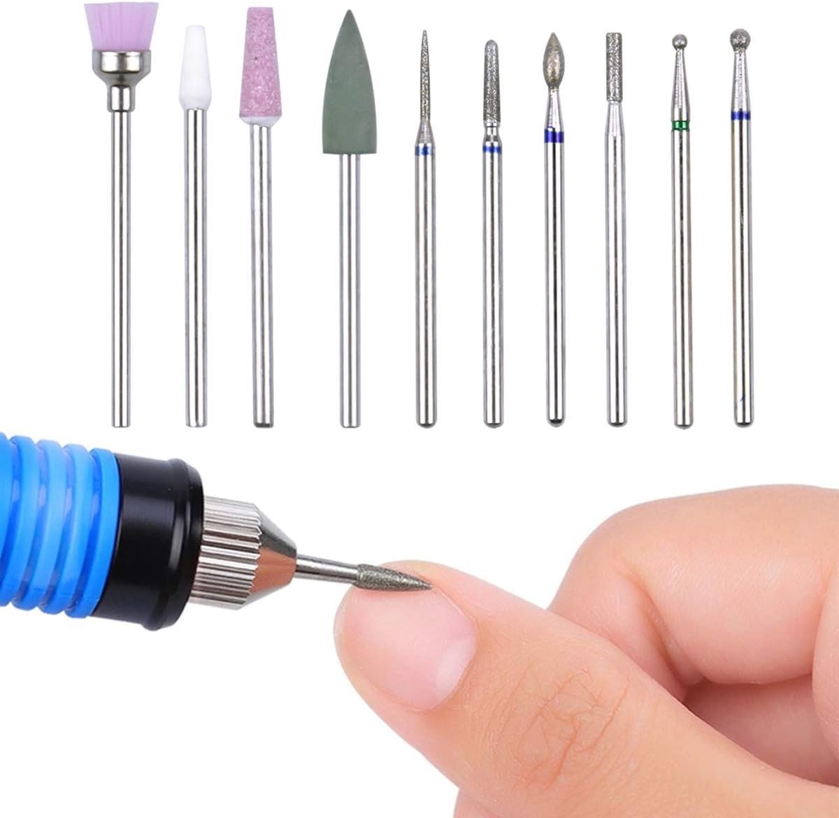 Nail Cutter Attachments - 10 Stuks Bits voor Manicure en Pedicure