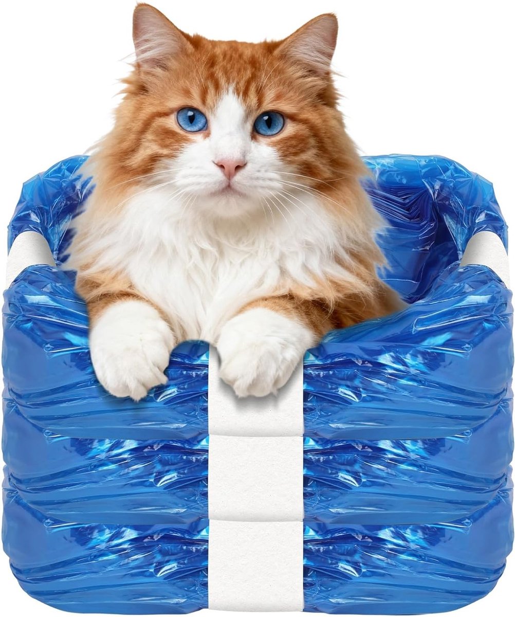 3-pack navullingen voor luiertonnen, geurresistente afvalzakken voor luiers, geschikt voor kattenbak en luiers, ideaal voor een schone en frisse omgeving