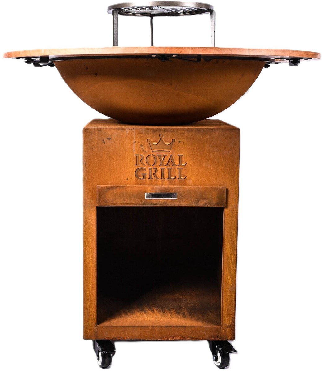 Royal Grill The General – Houtgestookte Plancha BBQ-cortenstaal