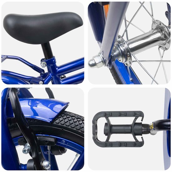vidaXL - Kinderfiets - 12 - Inch - voor - 2-4 - jaar - oud - Donkerblauw van VidaXL — afbeelding 2
