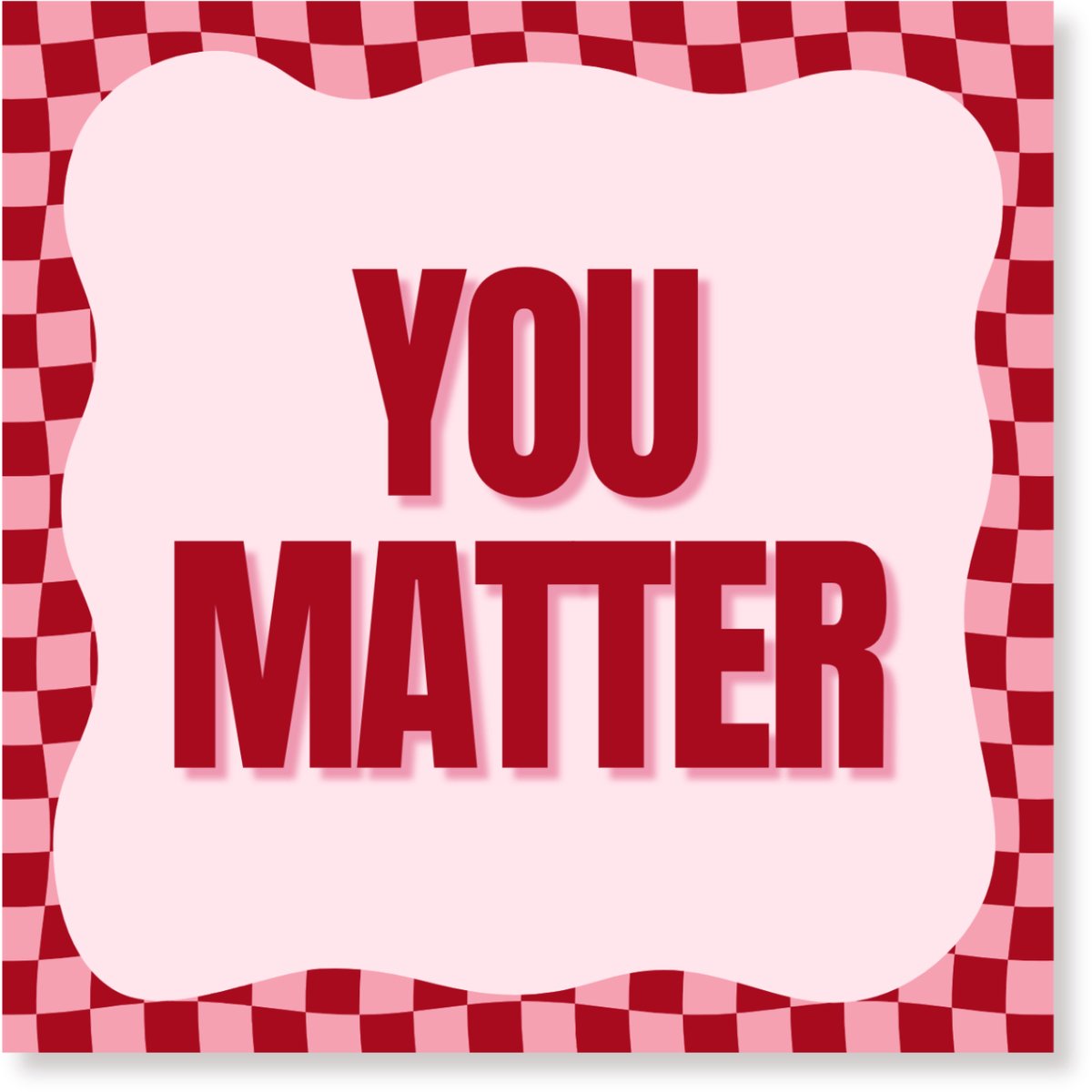 Housevitamin Papieren Servetten 33x33 cm – 3-laags – You Matter – Rood/ Roze – FSC-gecertificeerd – 20 stuks – Feestservetten – Party Decoratie – Tafelstyling