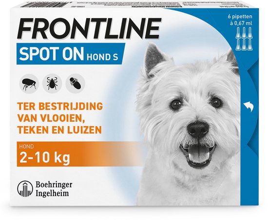 Frontline Spot On 1 Small Hond Small - Anti vlooien en tekenmiddel - 6 pip