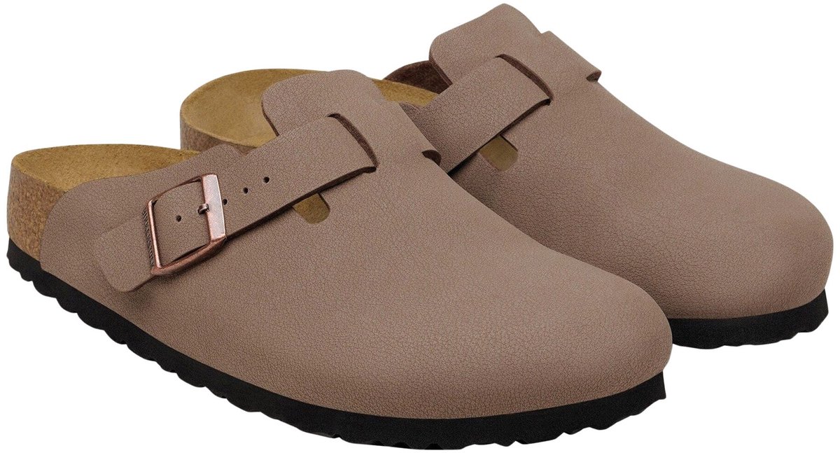 Birkenstock Boston TEX Birko-Flor Slippers Senior Bruin