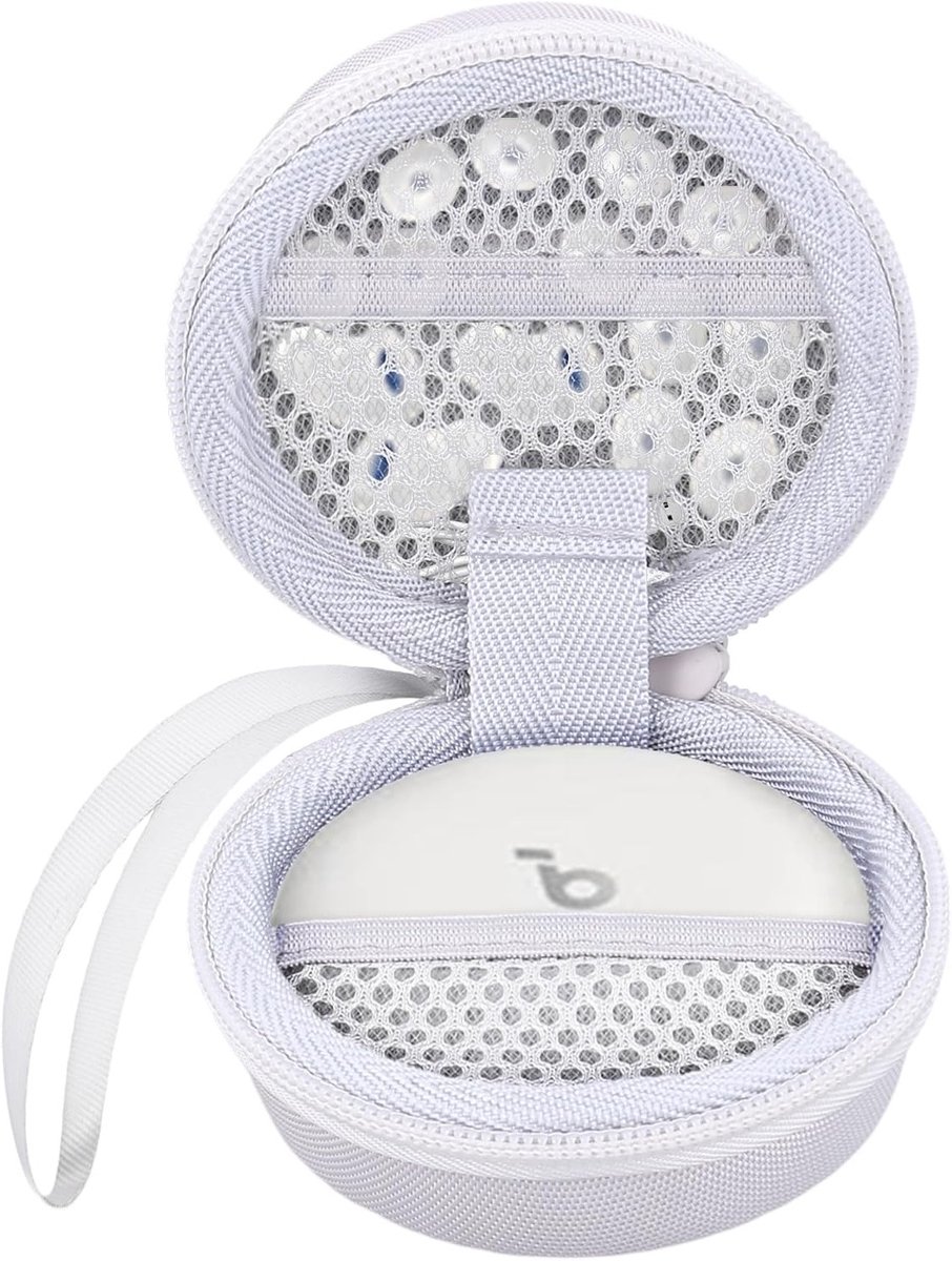 Harde Draagtas voor Hoofdtelefoon - Reisetui Compatibel met Sleep Buds A20 A30 (Wit)