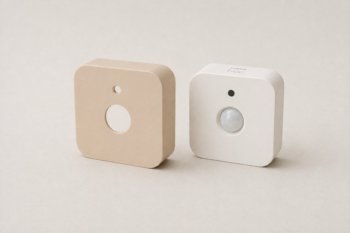 Philips Hue Bewegingssensor Cover Beige – Strakke Kap voor Hue Motion Sensor – Minimalistisch Design Accessoire