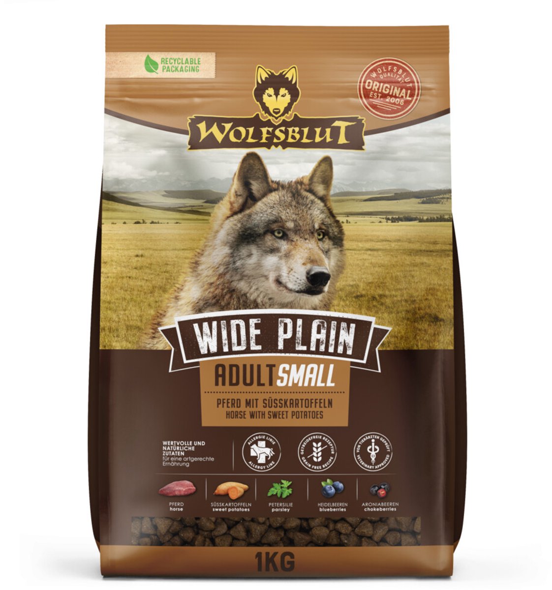 Wolfsblut Wolfsblut Wide Plain Adult S-Breed - 5 x 1 kg - Voordeelverpakking