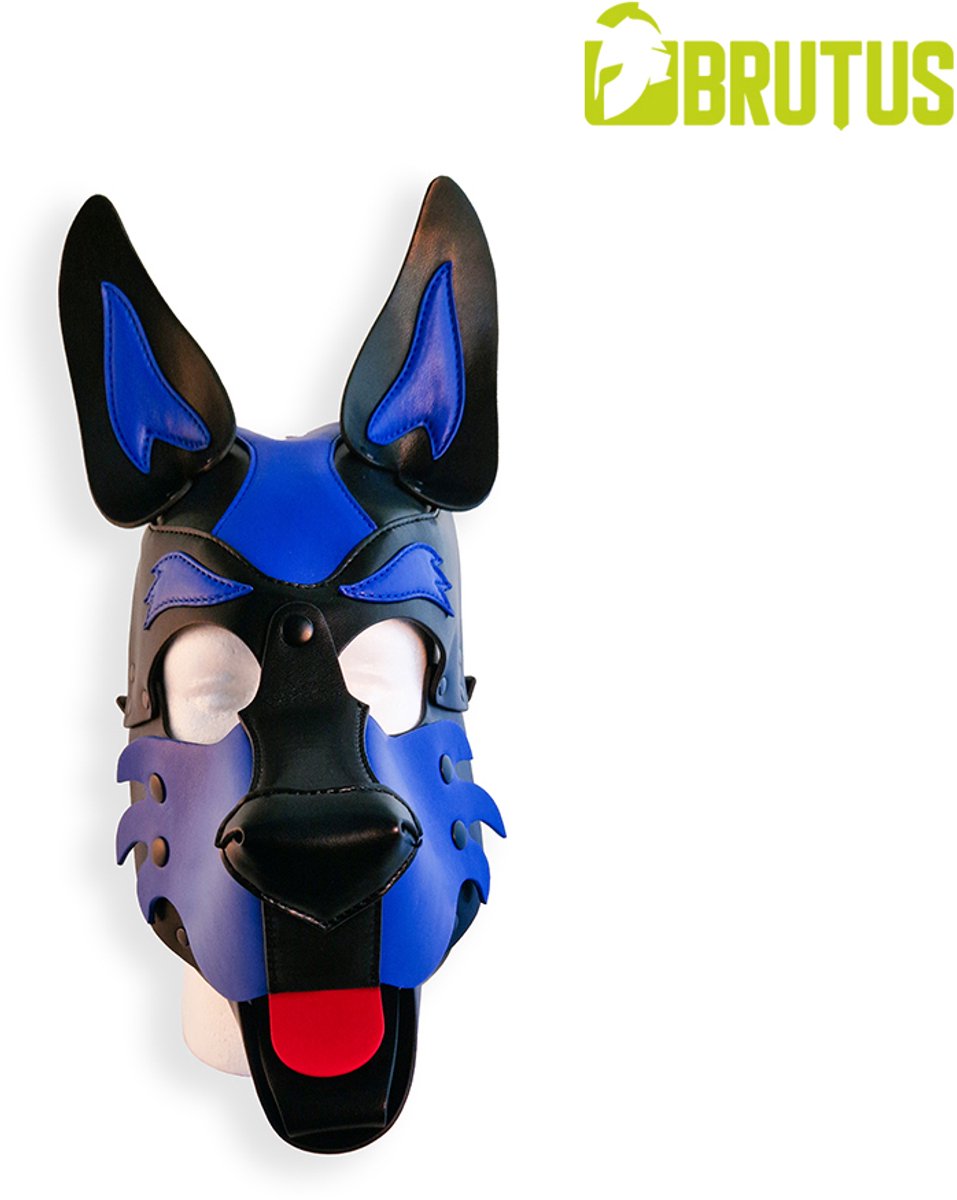 Brutus Vegan Puppy Hood - Zwart/Blauw
