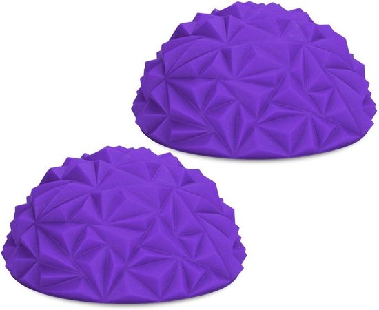 2-Piece Yoga Half Ball Premium Balance Pods voor Fitness en Stabiliteitstraining - Groen — afbeelding 4