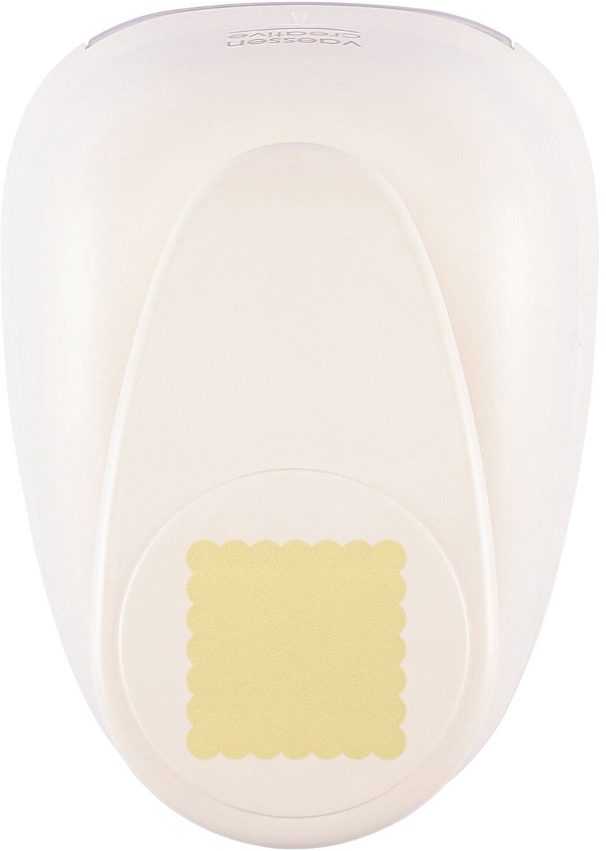 Vaessen Creative Pons - Figuurpons - Vierkant Geschulpt - 6,6 x 6,6 cm