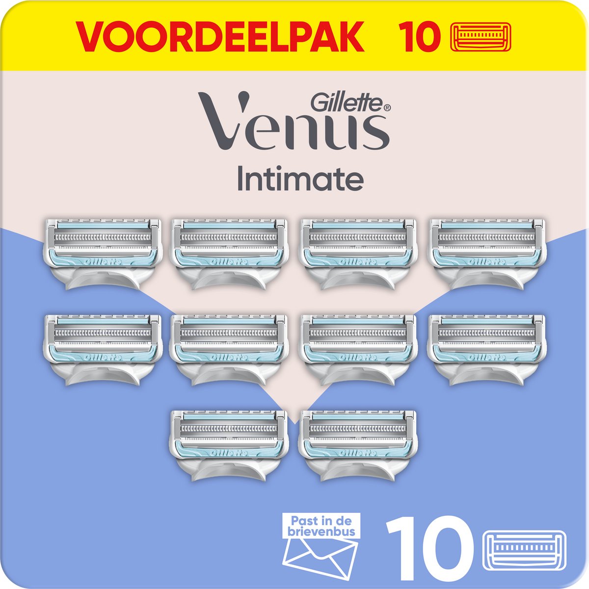 Gillette Venus Intimate voor de intieme zone - 10 Scheermesjes