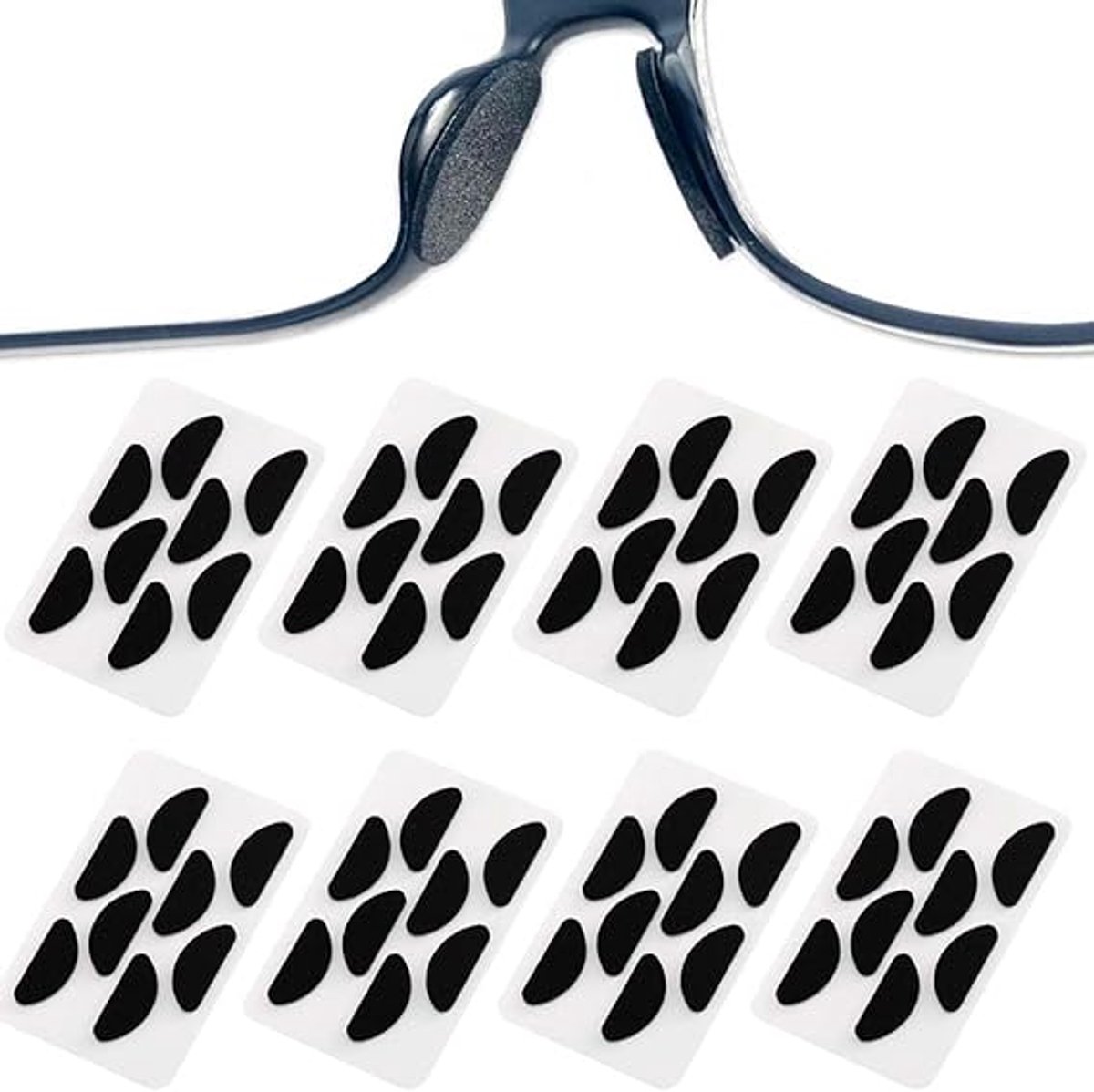 32paar - neuspads - neuspads voor bril - neuspads voor bril zwart - neus pads voor zonnebril - neuspads bril - neuspads bril zelfklevend - neuspads bril siliconen - neuspads zwart