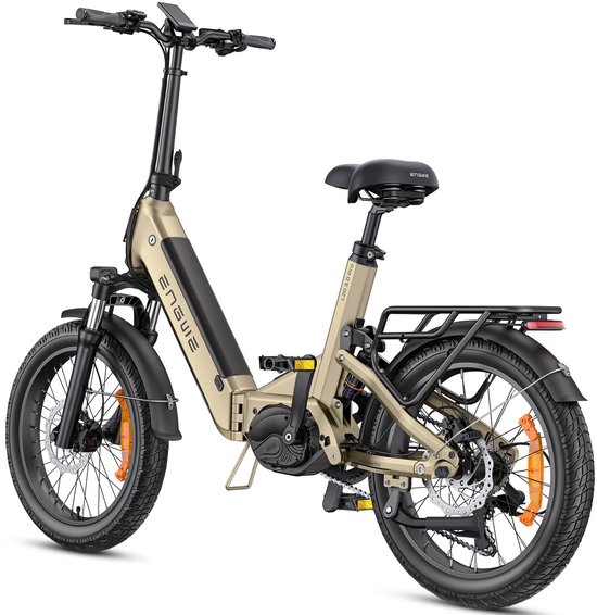 ENGWE L20 3.0 Pro Elektrische fiets - Actieradius 150km - Verwijderbare batterij 48V15Ah - Motor 250W - Shimano 7 versnellingen - Hydraulische schijfremmen - 20 Inch Commuter E-Bike - Fatbike - Goud - ENGWE - €1.699,00