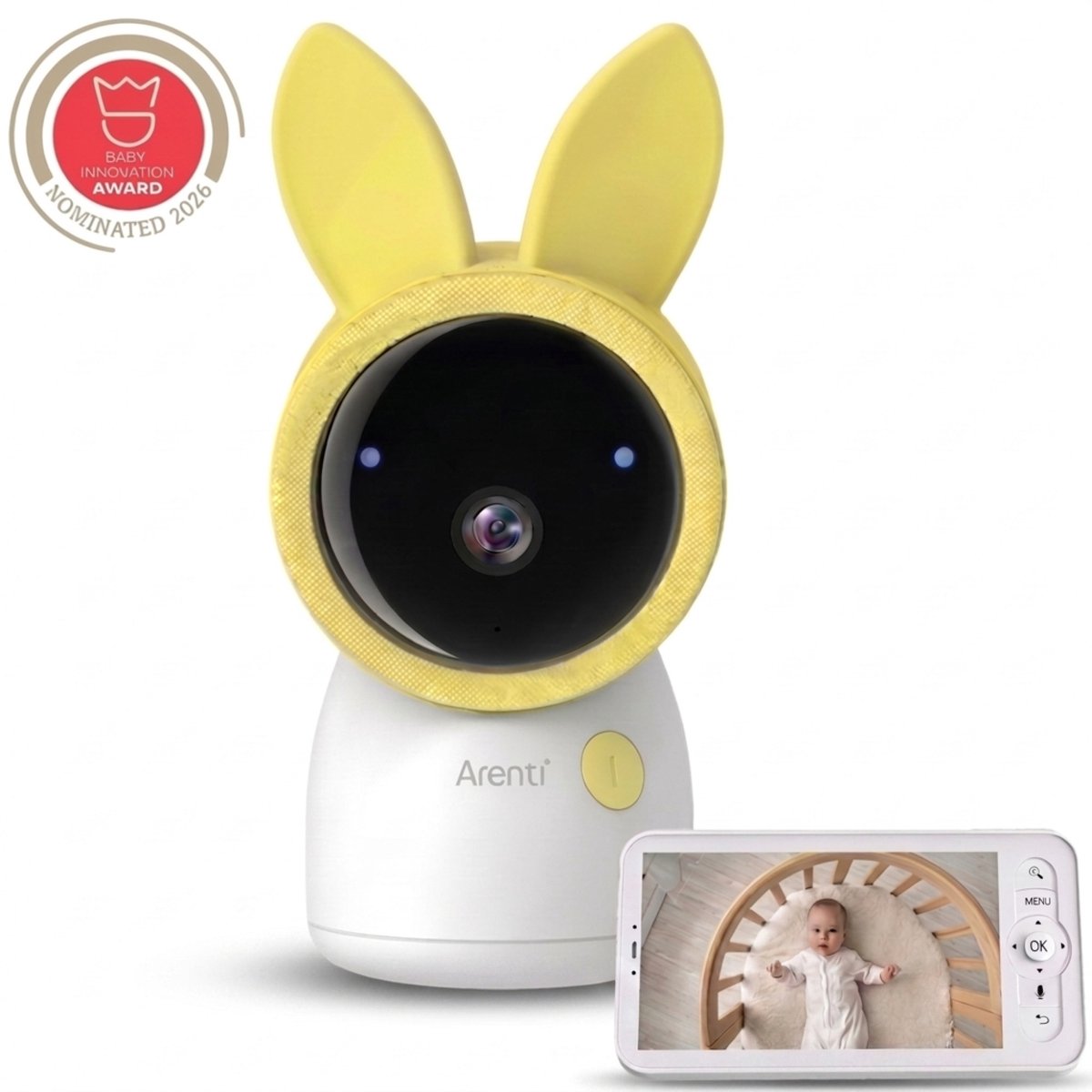 Google Arenti AINanny A5 Kit 5MP - Wifi Baby Monitor - Wifi Babyfoon met 5 inch scherm - Ultra HD 2K Resolutie thumbnail 2