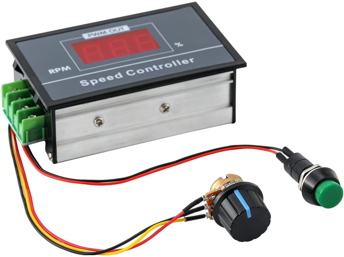Store_9 - PWM Motor Speed Controller - 6-60V 30A met Digitaal Display - Betrouwbare regeling - Voorzien van start/stop switch - Ideaal voor motorbe...