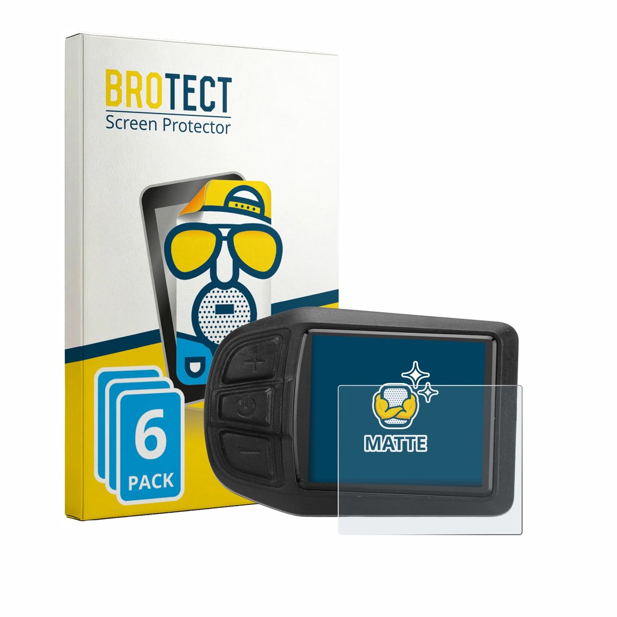 BROTECT - Screenprotector voor Naroote Bike Computer - Folie Beschermfolie matte 6 Stuks