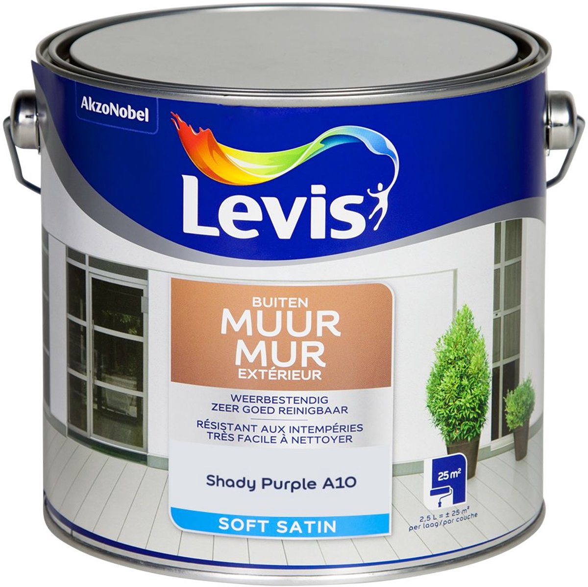 Levis - Muur Buiten Mix - Shady Purple A10 - Mengverf - 2,5 L